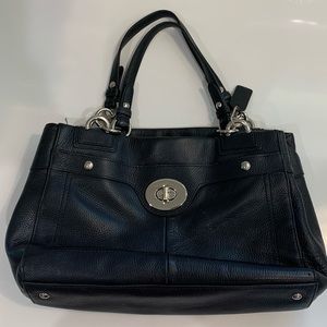 Vintage Black Coach Duffel